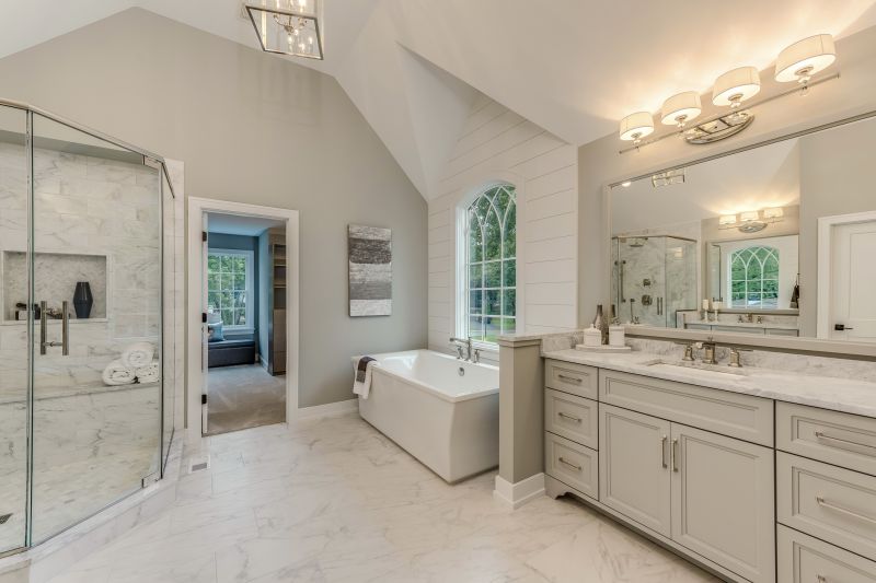 Spacious Bathroom with Double Vanities